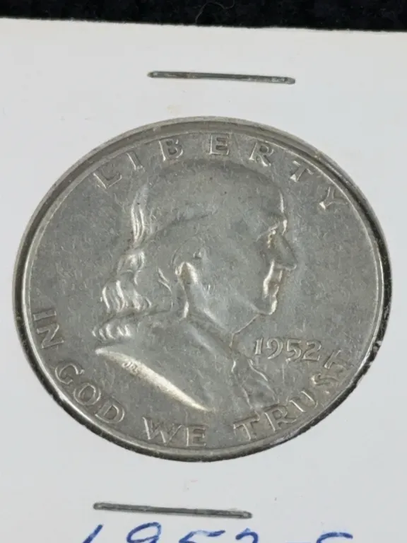 1952 Franklin Half Dollar Silver Coin, San Francisco Mint