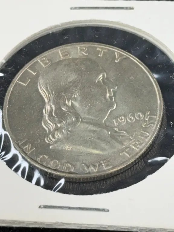 1960 Franklin Half Dollar Silver Coin, Denver Mint