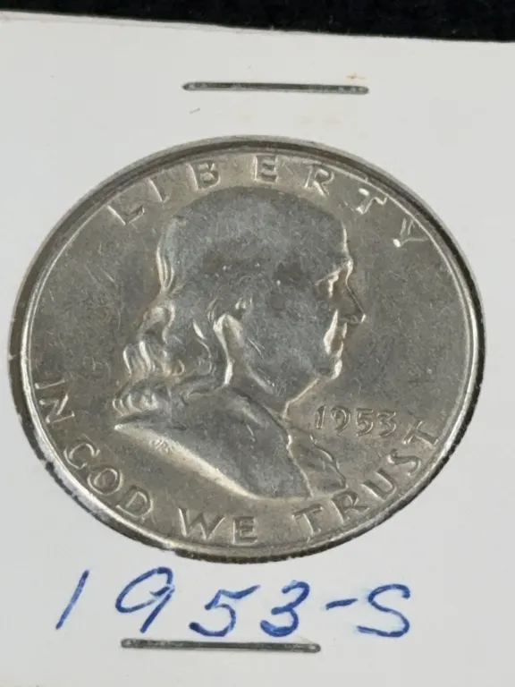 1953 Franklin Half Dollar Silver Coin, San Francisco Mint