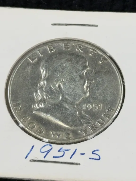 1951 Franklin Half Dollar Silver Coin, San Francisco Mint