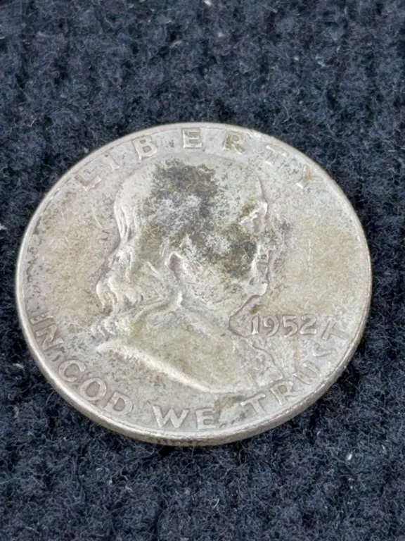 1952 Franklin Half Dollar Silver Coin, Denver Mint