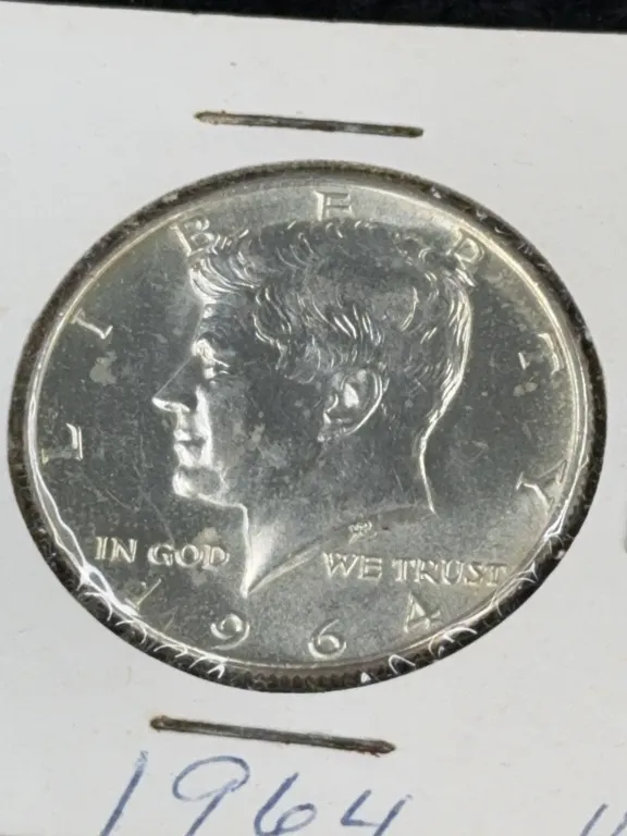 1964 Kennedy Half Dollar Silver Coin, Philadelphia Mint