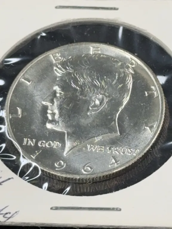 1964 Kennedy Half Dollar Silver Coin, Denver Mint