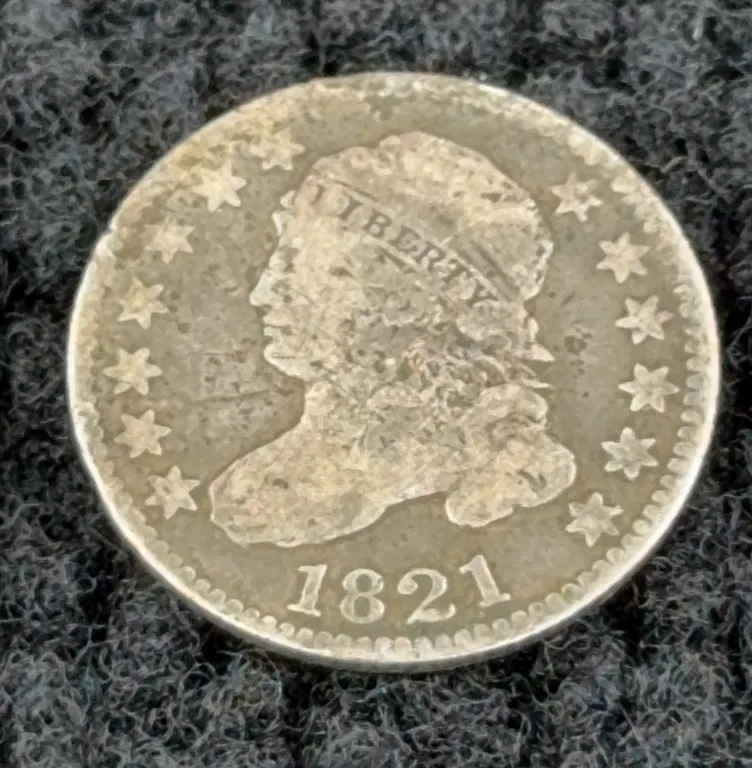 1821 Silver 10 Cents, Philadelphia Mint