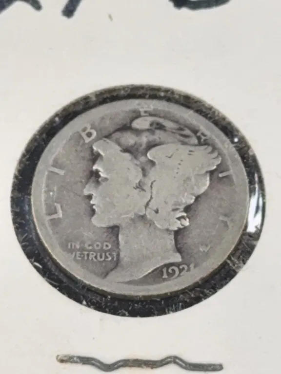 1921 Mercury Silver Dime, Denver Mint