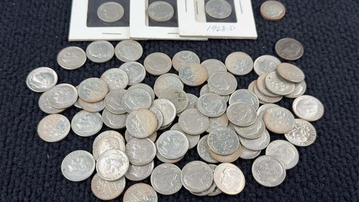 1965-2016 Roosevelt Dimes, Including 2007 Heavy Rim, Denver and Philadelphia Mint
