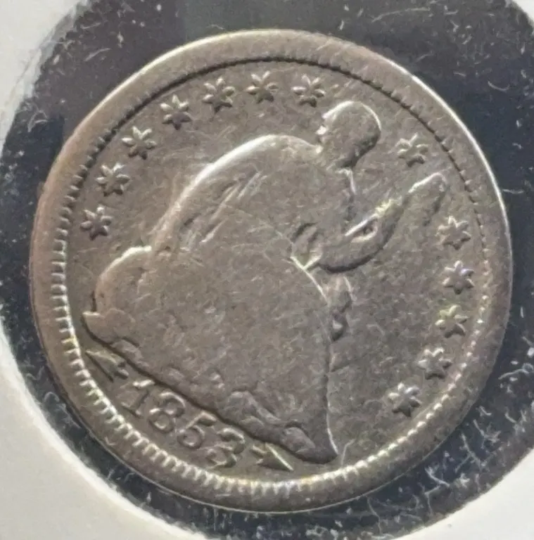 1853 Seated Liberty Silver Half Dime, Philadelphia Mint