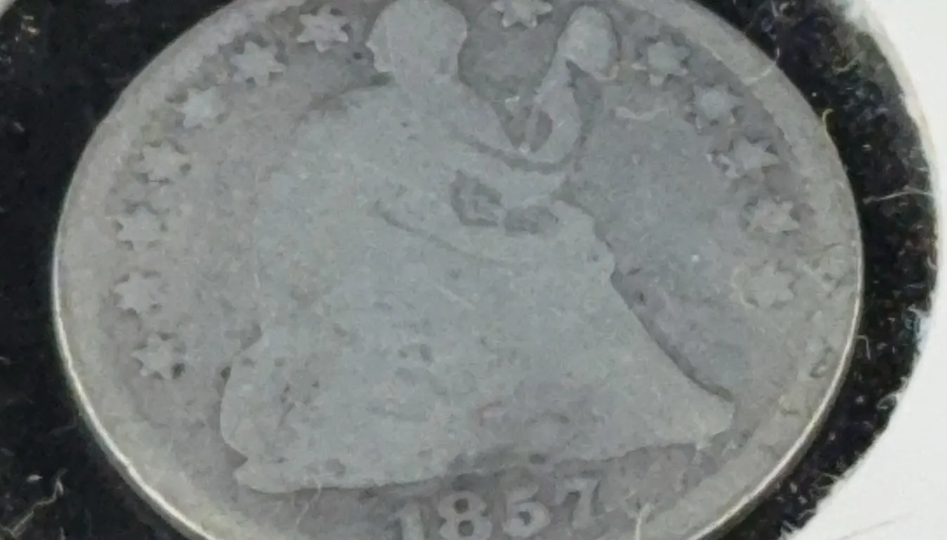 1957 Seated Liberty Silver Half Dime, Philadelphia Mint