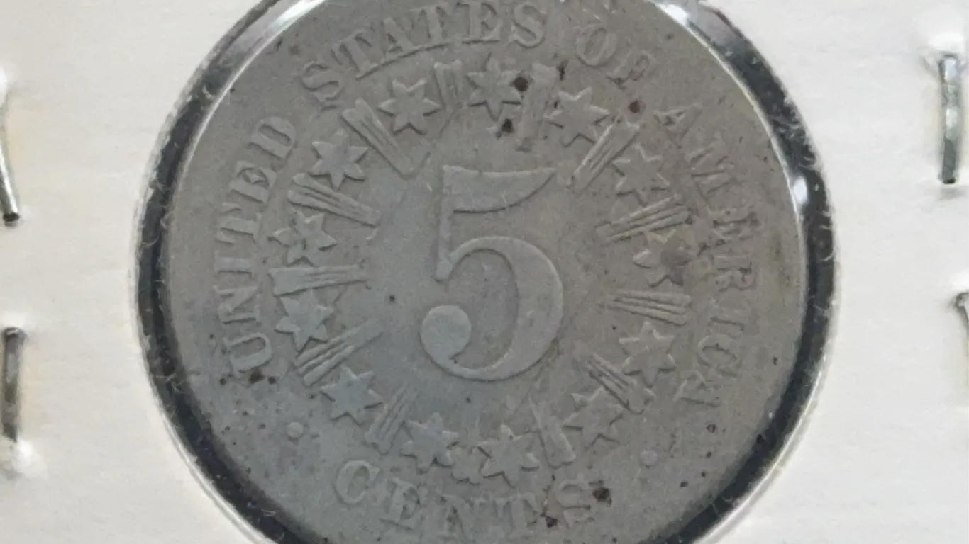 1866 Shield Copper-Nickel Five Cents, Philadelphia Mint