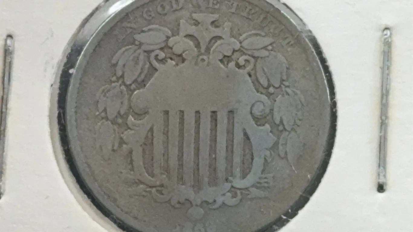 1866 Shield Copper-Nickel Five Cents, Philadelphia Mint