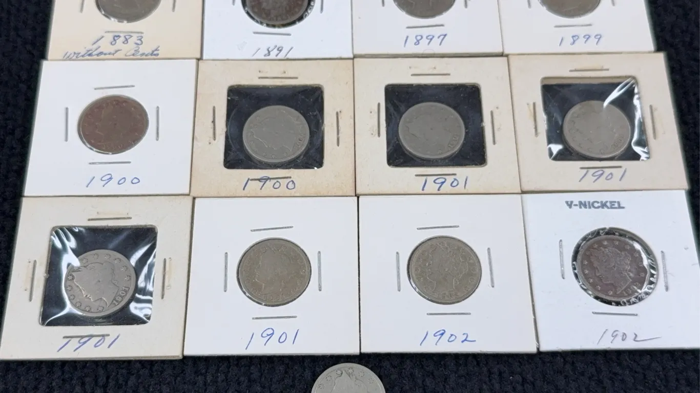 13 1883-1902 Liberty Head Copper-Nickel Five Cents, Philadelphia Mint