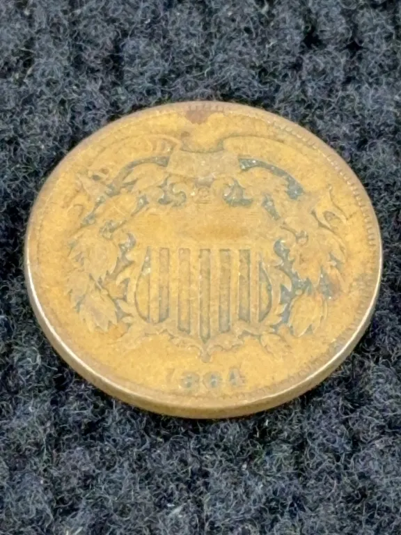 1964 Shield Two Cents, Philadelphia Mint