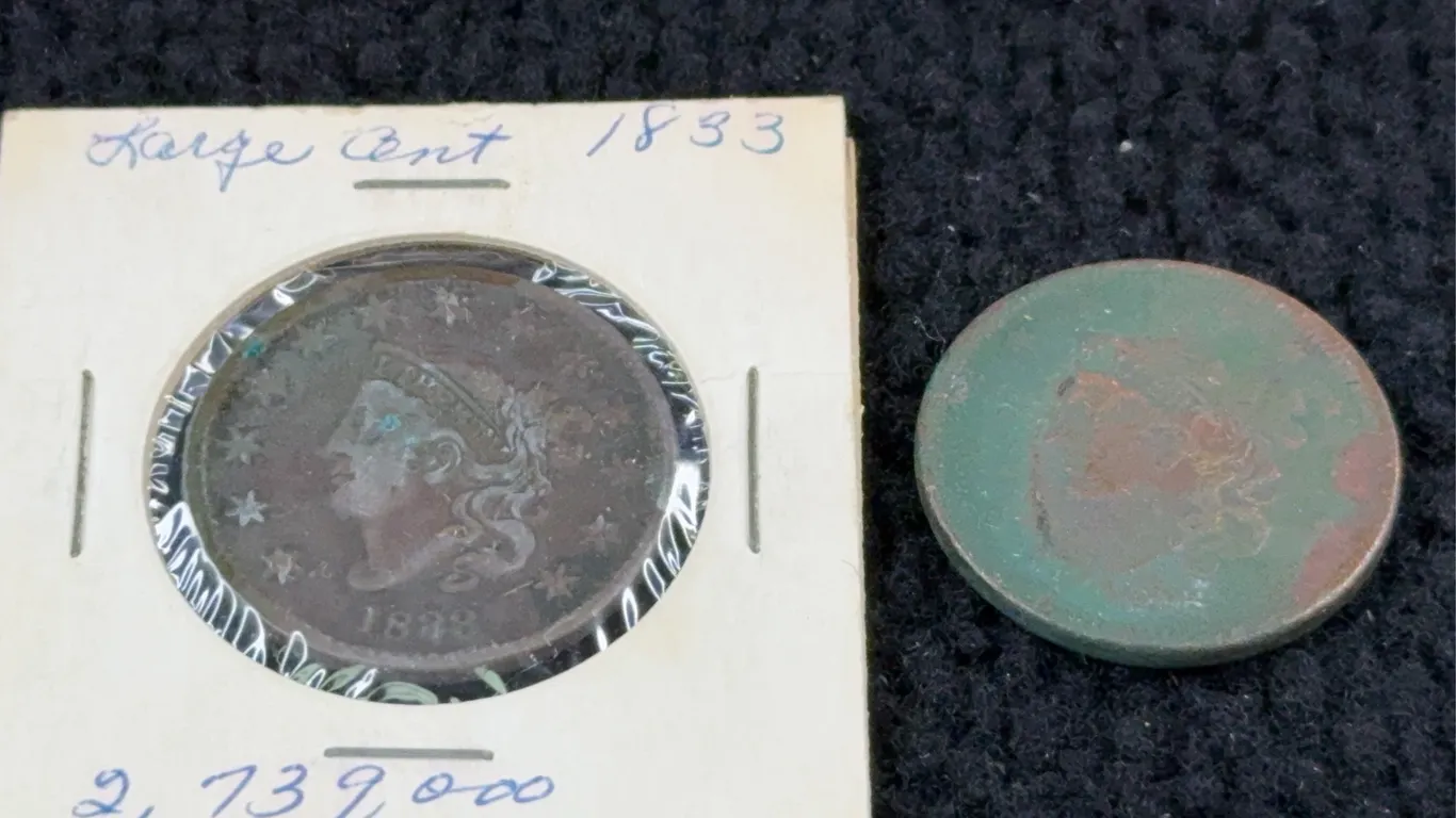 1833 & 1838 Coronet Head Cents, Philadelphia Mint