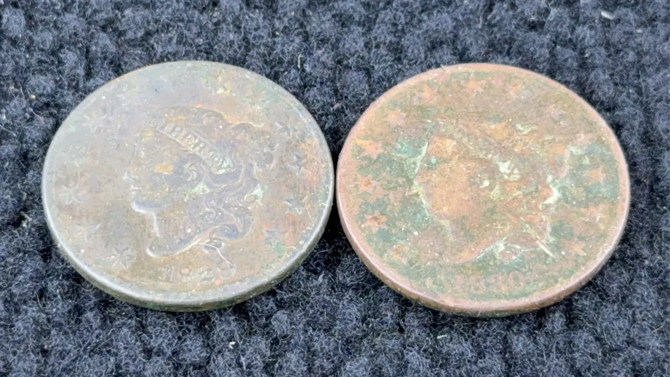 1828 & 1830 Coronet Head Cents, Philadelphia Mint