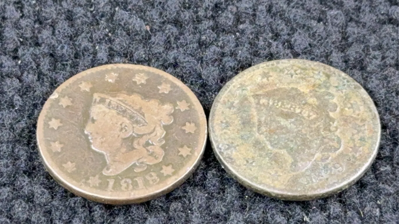 1829 & 1818 Coronet Head Cents, Philadelphia Mint