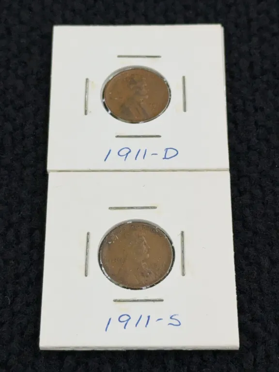 1911D & 1911S Lincoln Wheat Pennies