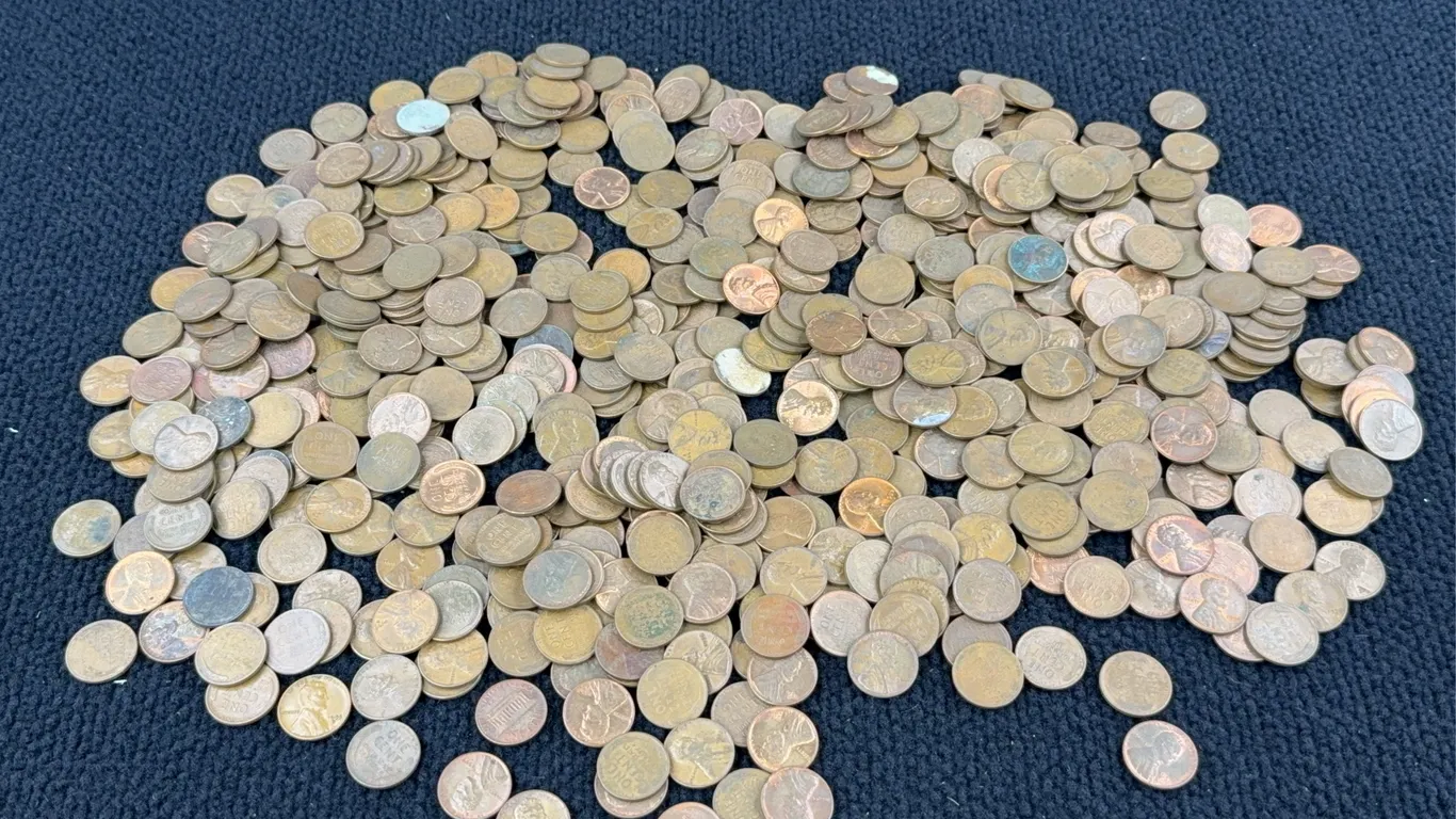 1950’s Lincoln Wheat Pennies, 4 Lb. 9 Oz.