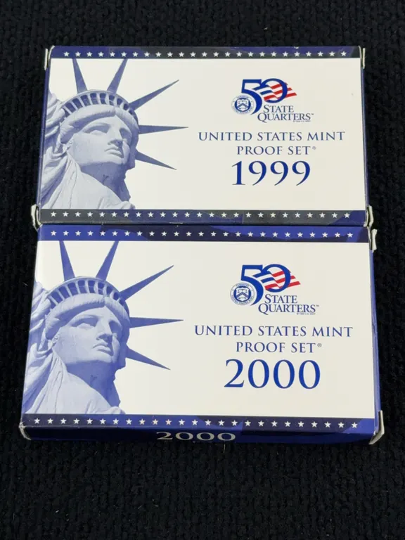 1999 & 2000 United States Proof & 50 State Quarters Sets, San Francisco Mint