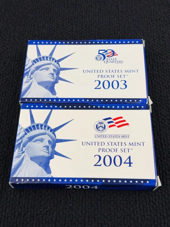 2003 & 2004 United States Proof & 50 State Quarters Sets, San Francisco Mint