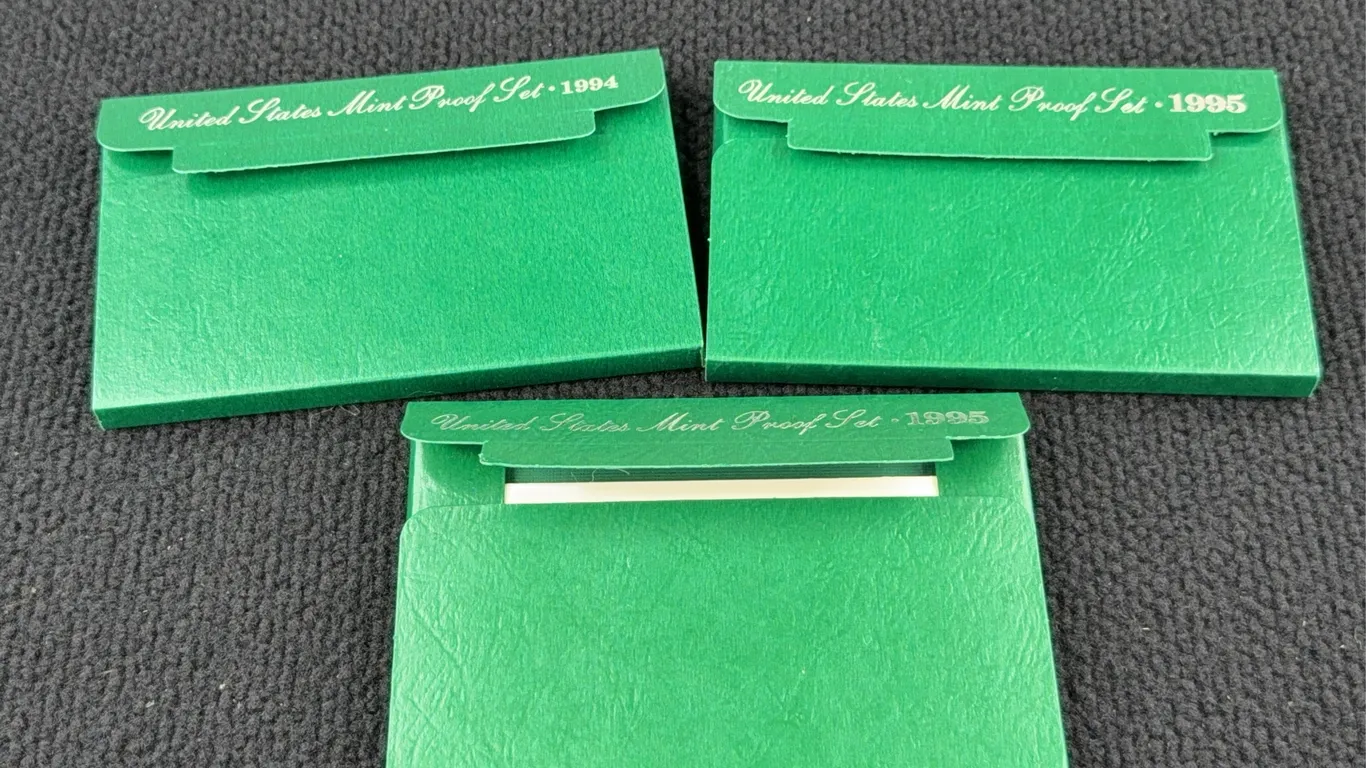 1994 & 2 1995 Proof Sets, San Francisco Mint