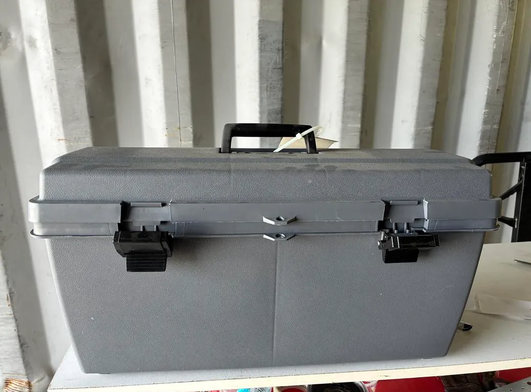Toolbox with Assorted Electrical Parts