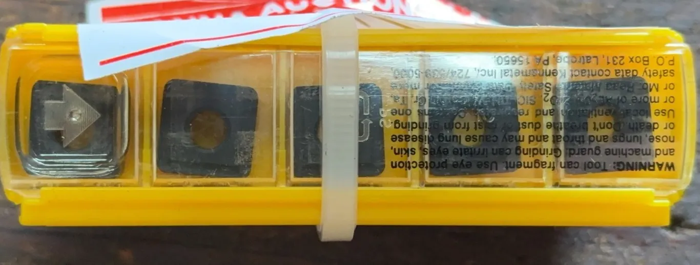 Kennametal SNMG434 / SNMG 120416B KC910 Kenloc Carbide Turning Inserts - 3 Packs