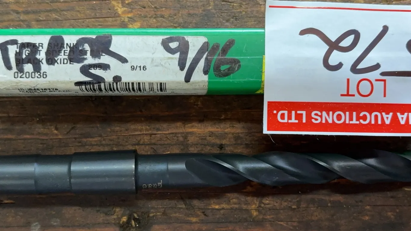 Precision Twist Drill 9/16" Taper Shank HSS Drill Bit