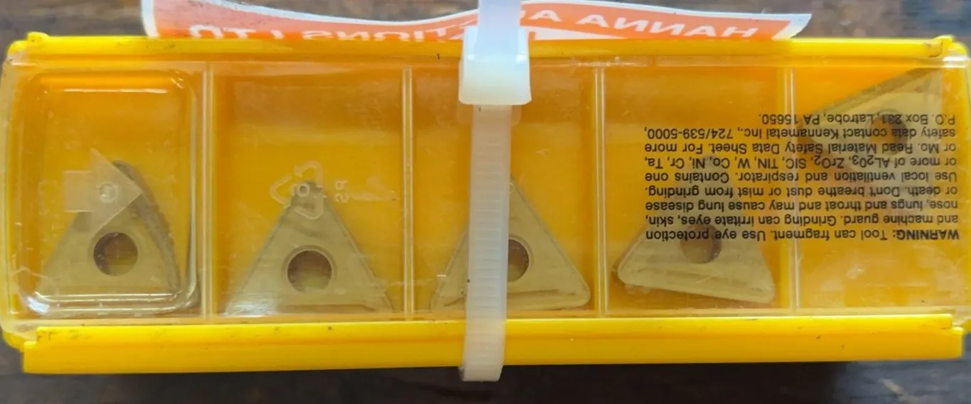 Kennametal TNMG434 / TNMG 220416 KC9010 Kenloc Carbide Turning Inserts - 3 Packs
