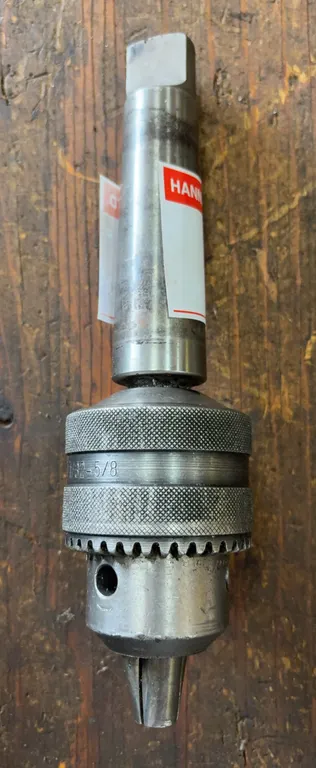 1-16 LFA 1/32" to 5/8" Keyed Drill Chuck with Morse Taper Arbor