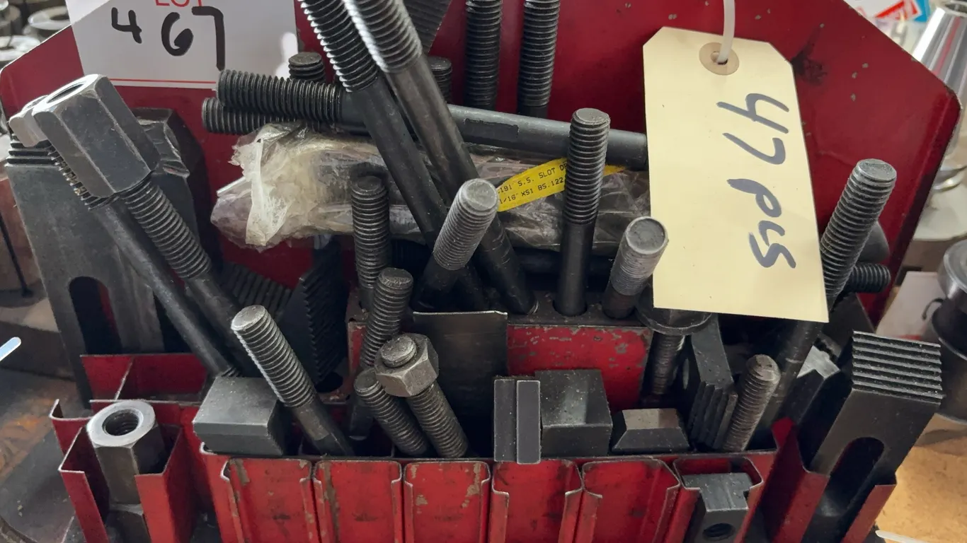 Milling Machine Clamp Set with Studs, Nuts, Step Blocks & T-Nuts
