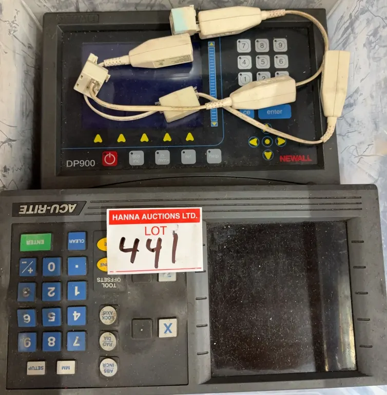 Acu-Rite Digital Readout Console & Newall DP900 DRO Display Parts Lot