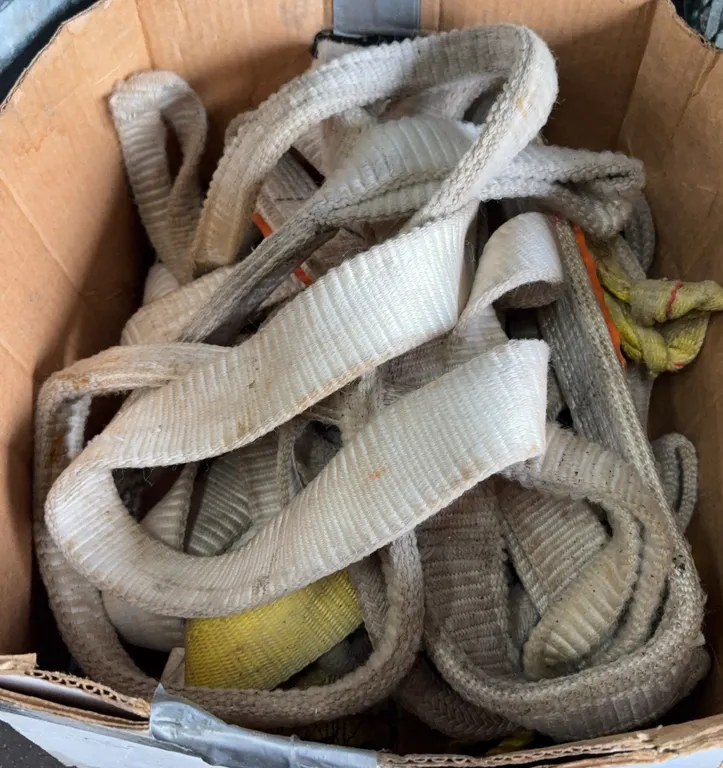 Lot of Heavy-Duty Nylon Lifting Slings & Web Sling Straps