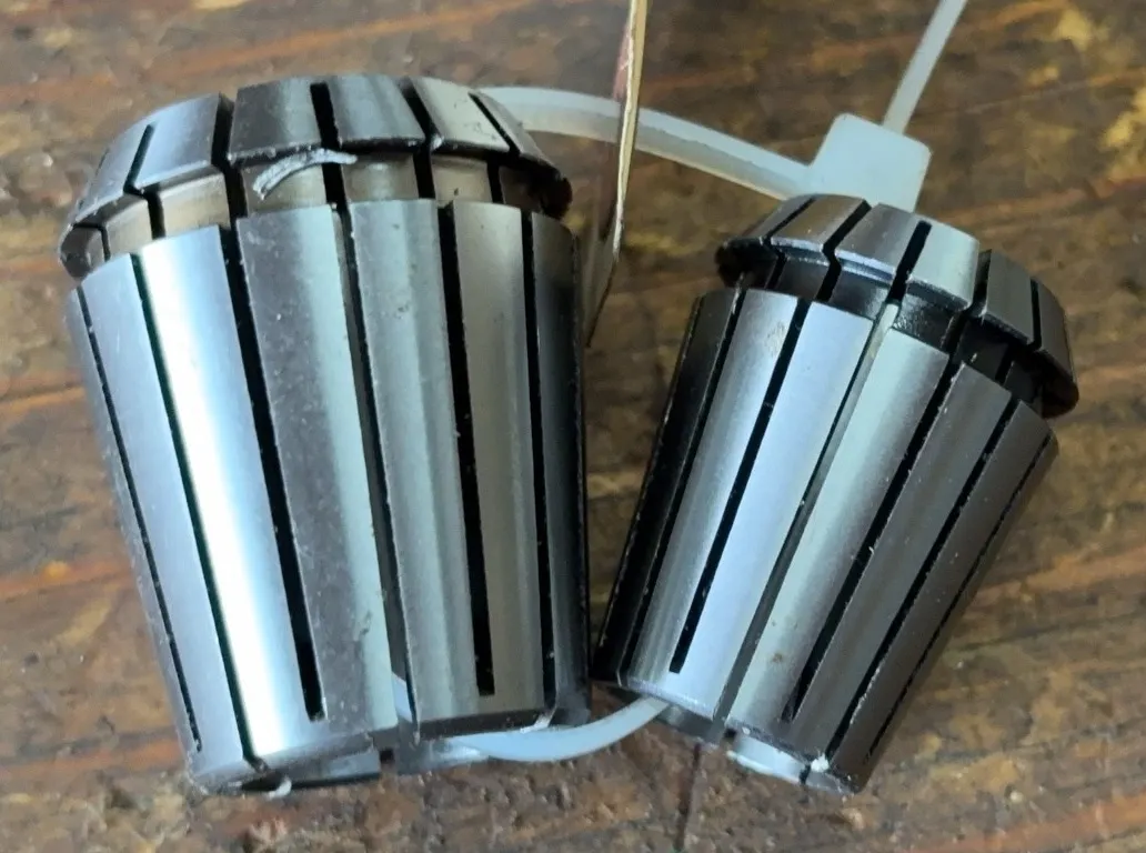 Lot of 2 ER Precision Collets - 5/8" & 23/32"