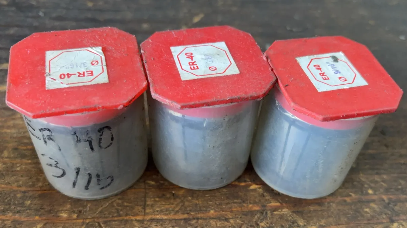 Lot of 3 ER40 Precision Collets - 1/8", 3/16" & 9/16"