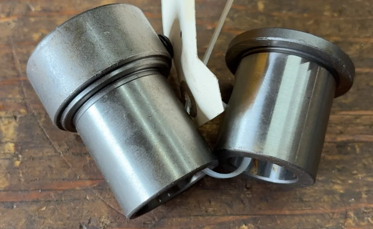 Lot of 2 Precision Ground Spindle Adapter Bushings / Tooling Sleeves