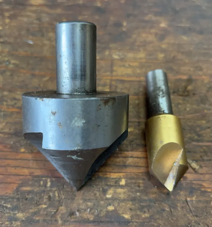 Lot of 2 Industrial Countersink & Chamfer Cutters