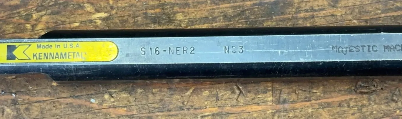Kennametal S16-NER2 NC3 Indexable Carbide Boring Bar