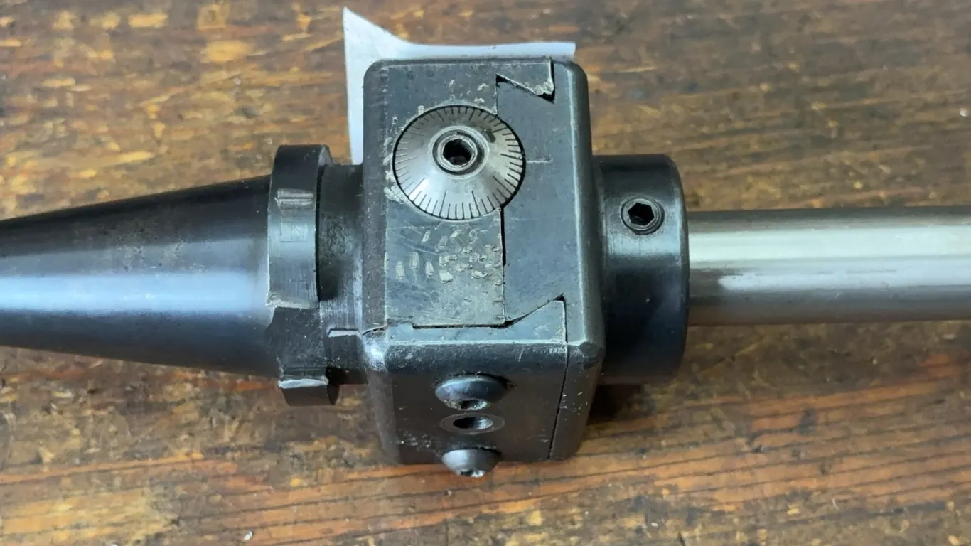 Precision Adjustable Boring Head with Offset Boring Bar