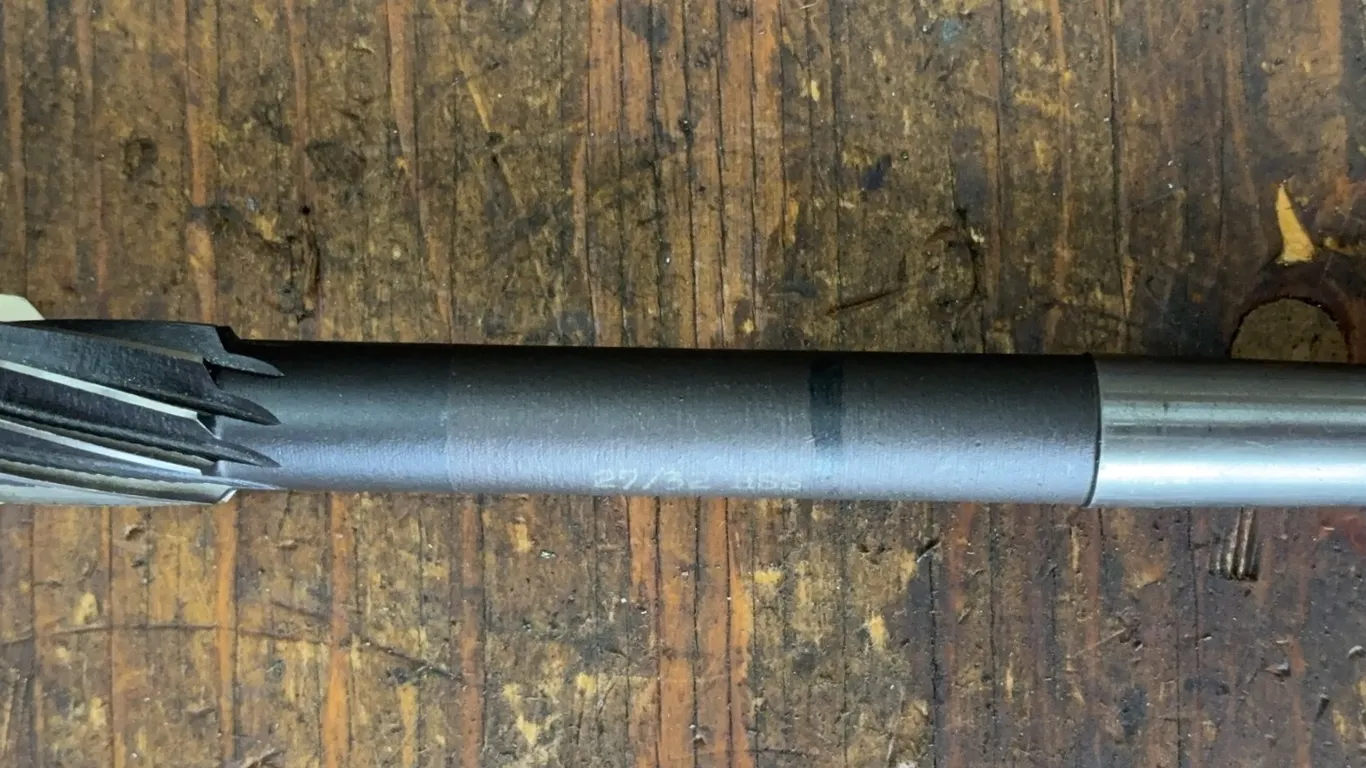 HSS 27/32" Straight Flute Chucking Reamer