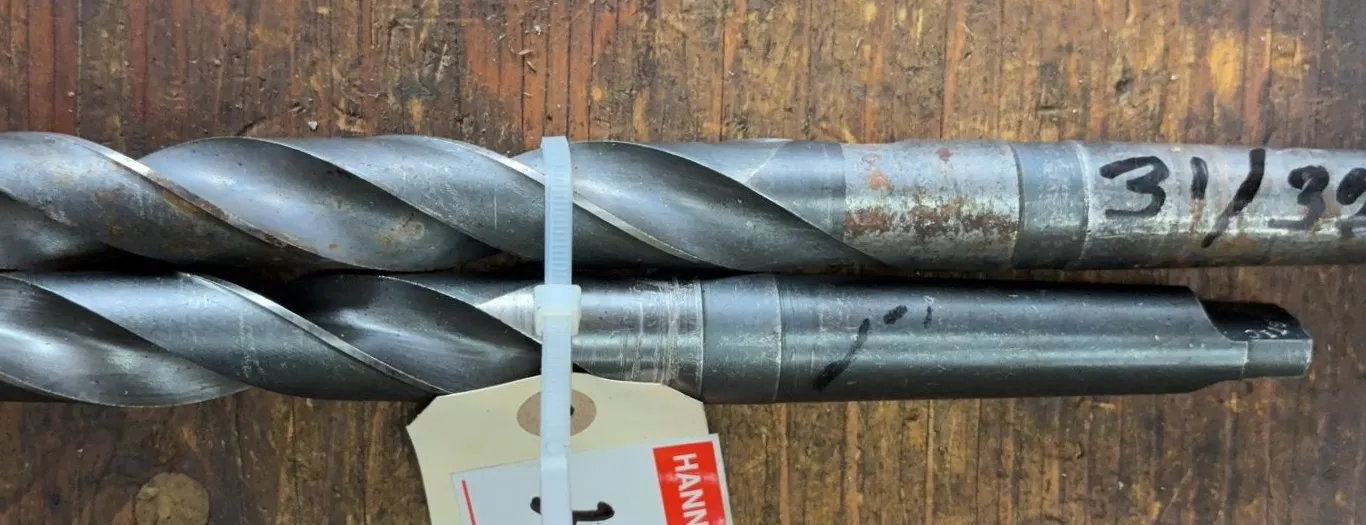 Dormer Taper Shank Twist Drill Bit Lot (2 Pcs.)