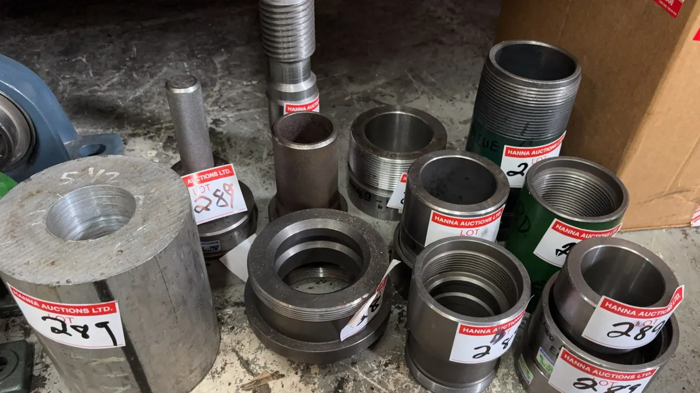 Large Lot of Precision Machined Steel Bushings, Sleeves & Bearing Adapters