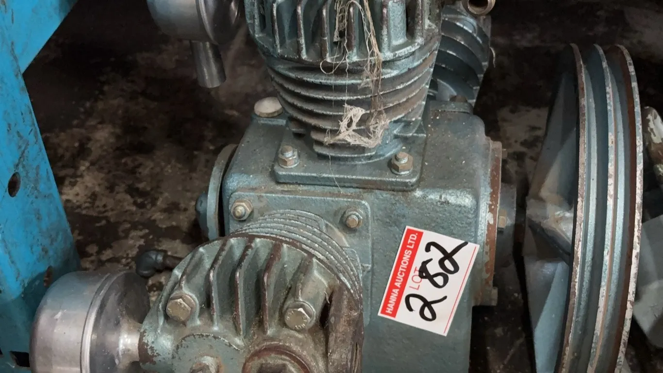 Industrial Twin-Cylinder Air Compressor Pump Head