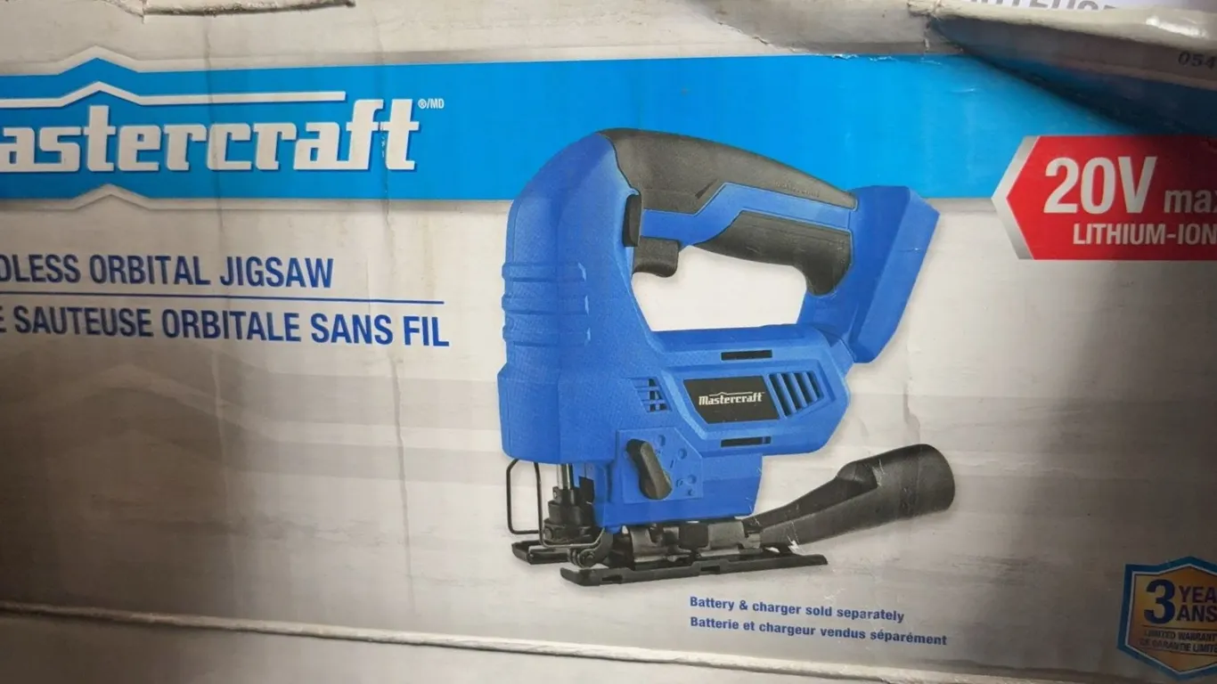 Mastercraft 20V Max Cordless Orbital Jigsaw with Box
