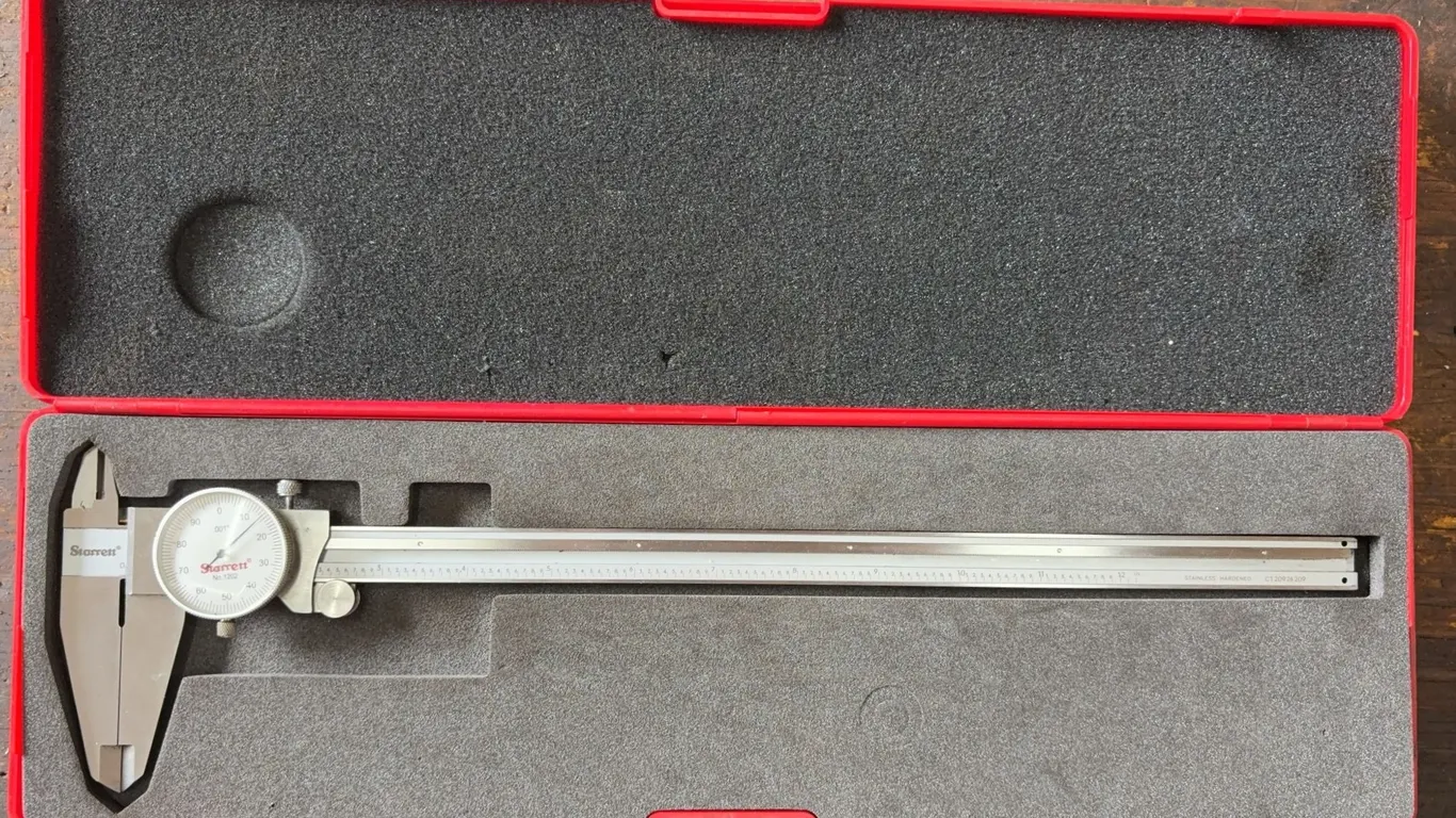 Starrett No. 1202 Dial Caliper in Case