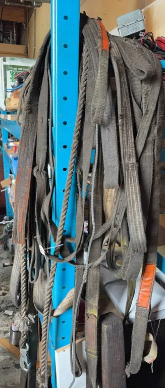 Heavy-Duty Lifting Sling Lot | Nylon Web Slings & Rigging Straps