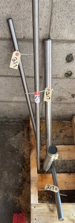 Assorted Stainless & Steel Round Bar Lot