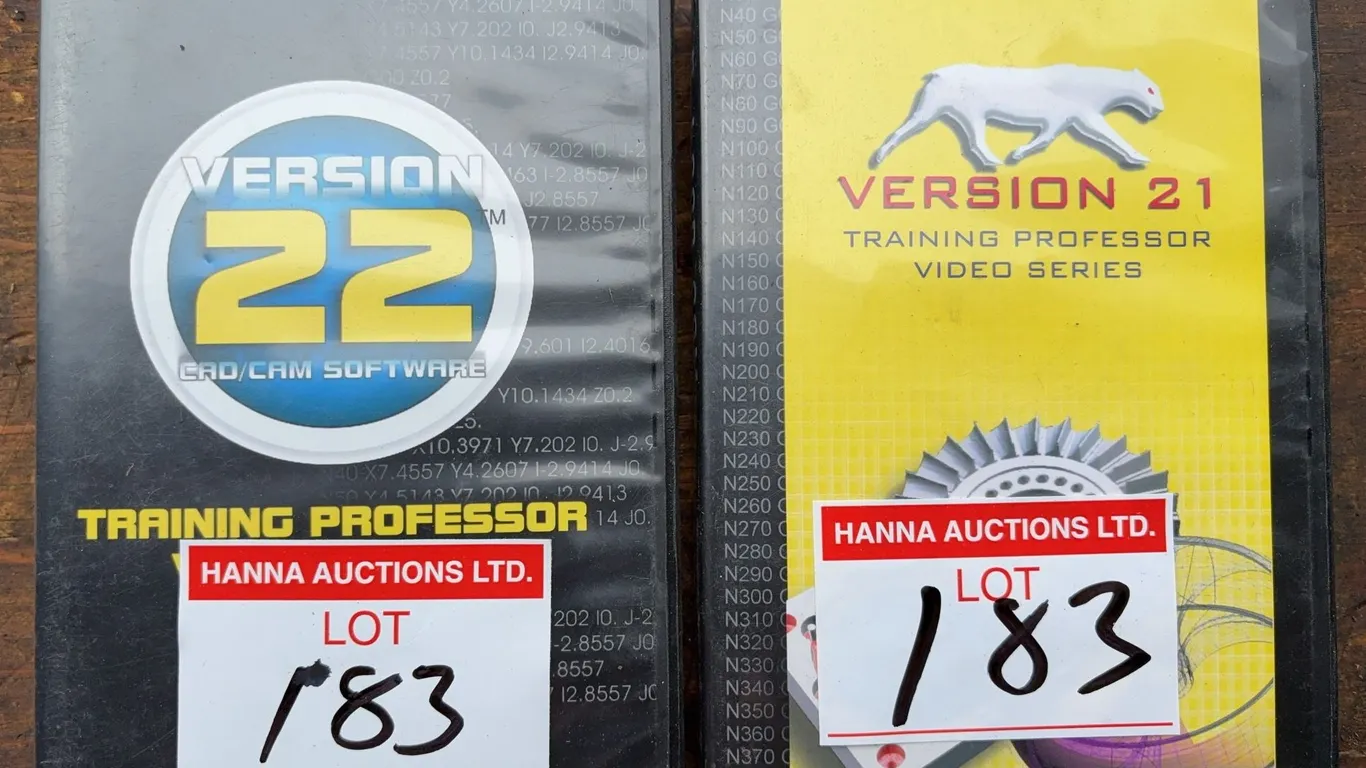 BobCAD-CAM Version 21 & 22 Professional Training DVD Set with Manuals
