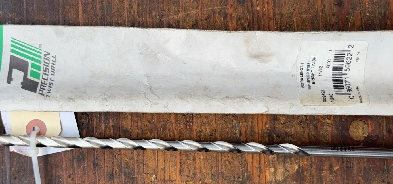 PTD Extra Length 11/32" High Speed Steel Drill Bit