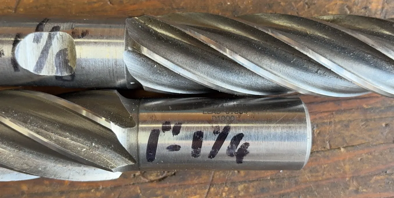 Assorted HSS Roughing End Mills – 1-1/8" & 1-1/4"