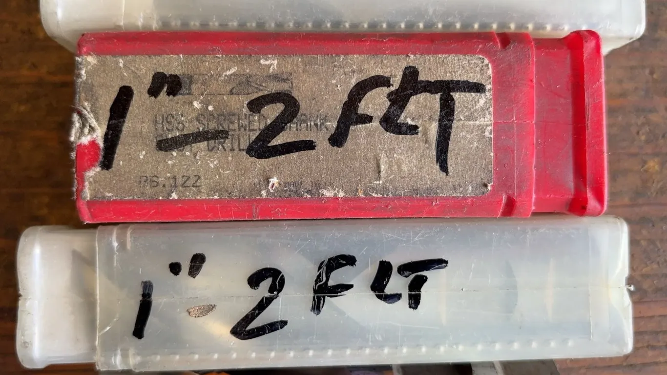 Assorted 1" 2-Flute End Mills Lot